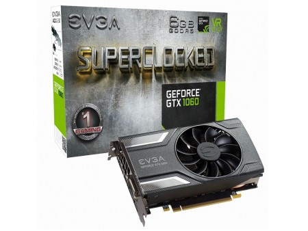 ショートサイズで最大1,835MHz動作に対応。EVGAの独自OCモデル「GTX 1060 SC GAMING」など4製品登場