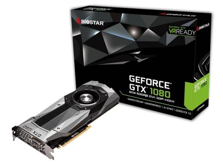 BIOSTAR、「Founder’s Edition」のGeForce GTX 1080「VN1085XV82」発売開始