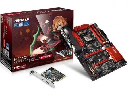 ASRock、USB3.1カードバンドルの「H170 Performance/Hyper」限定パッケージモデル発売