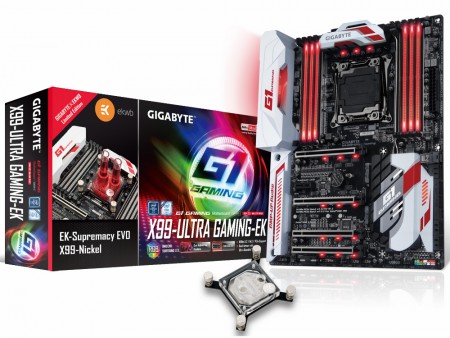 EK Water製水冷ヘッド同梱のX99ゲーミングマザー、GIGABYTE「GA-X99-Ultra Gaming-EK」