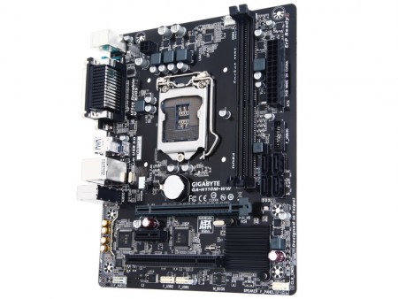 レガシーインターフェイス充実のMicroATXマザーボード、GIGABYTE「GA-H110M-WW」