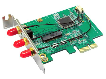 Bplus、M.2ワイヤレスカードをPCI-Expressに変換するアダプタ「MP8605A」