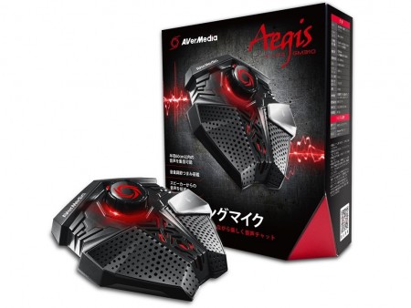 ボイスチャットやゲーム実況に最適、AVerMediaの高感度据え置きマイク「Aegis GM310」