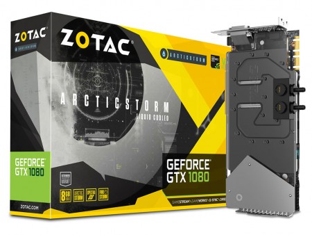 ZOTAC、フルカバータイプのウォーターブロックを装着した「GeForce GTX 1080 ArcticStorm」