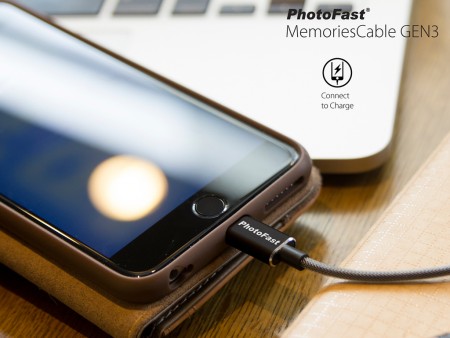 PhotoFast、iPhoneやiPadに対応するケーブルタイプのストレージ「MemoriesCable GEN3」