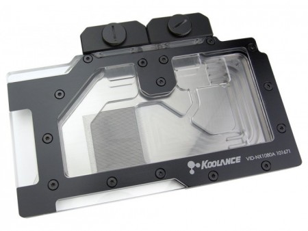 アクリルトップのGTX 1080/1070対応ウォーターブロック、Koolance「VID-NX1080 Acrylic」