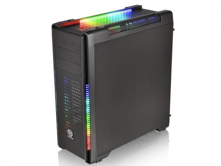 RGB LEDイルミネーション標準のミドルタワーPCケース、Thermaltake「Versa C21 RGB」