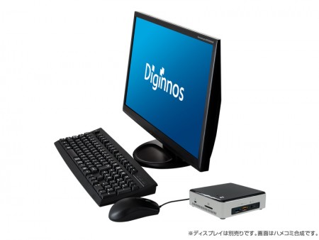 【短期】ドスパラ Diginnos Windows10 デスクトップパソコン ドスパラ、約15cm四方の小型デスクトップPC - PC Watch