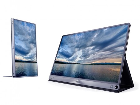 世界最薄・最軽量の15.6インチフルHDポータブル液晶、ASUS「ZenScreen MB16AC」