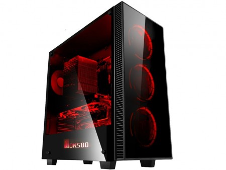 JONSBO、強化ガラスパネル採用のミドルタワーPCケース「QT03」シリーズ