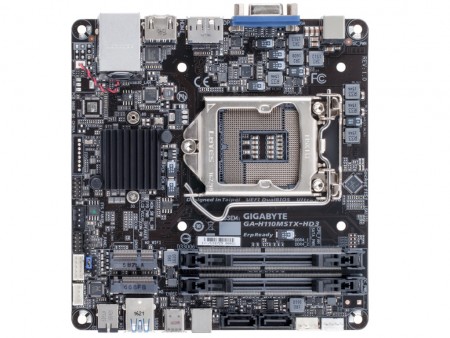 GIGABYTE、Dual BIOS対応のMini-STXマザーボード「GA-H110MSTX-HD3」