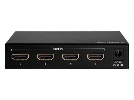 4K出力に対応するリモコン付き4ポートHDMIセレクター、プラネックス「HDMI-4UHD」