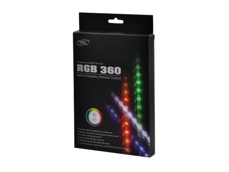 専用リモコン付属のマグネット固定式RGB LEDストリップ、Deepcool「RGB 360」