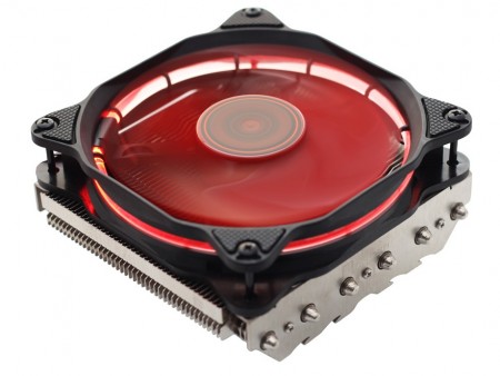120mmリングLEDファンを搭載するロープロCPUクーラー、JONSBO「HP-625」シリーズ全2色
