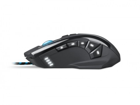 解像度10,800 DPIの光学式ゲーミングマウス、SHARKOON「SKILLER SGM1」