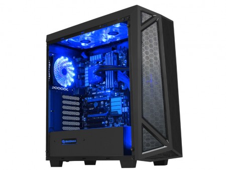強化ガラスサイドのアシンメトリーミドルタワーケース、RAIDMAX「SIGMA」