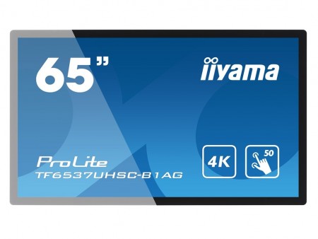 iiyama、50点マルチタッチ対応の65インチ4Kディスプレイ「ProLite TF6537UHSC-B1AG」を欧州で発売