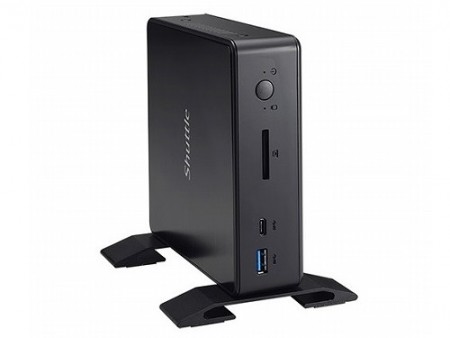0.85リットルサイズで4K表示＆複数ストレージ対応。Skylake-U搭載の極小ベア、Shuttle「PC-NC02U」