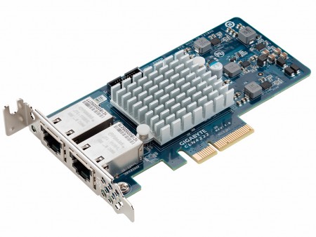 GIGABYTE、Intel「X550-AT」採用のPCIe3.0（x4）対応10ギガビットLANカード2種