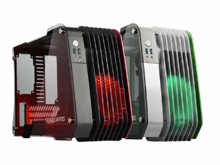 強化ガラスパネル採用のアルミニウム製MicroATXケース、ENERMAX「STEELWING」