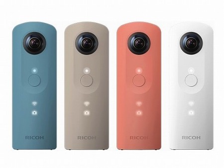 リコー、全天球カメラのスタンダードモデル「THETA SC」を3万円台前半で販売