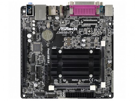 シリアル＆パラレルポート装備の“Apollo Lake”オンボードMini-ITXマザー、ASRock「J3455B-ITX」