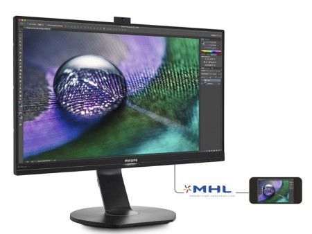 消費電力を80％節約できる「PowerSensor」対応27インチ4K液晶、Philips「272P7VPTKEB/11」
