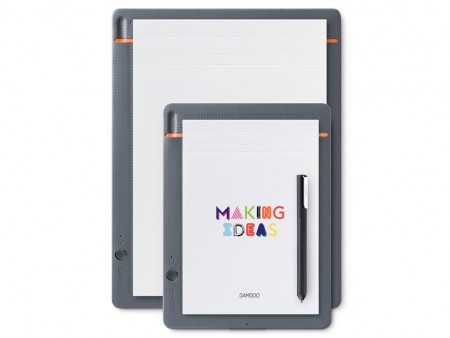 手書きのアイデアをデジタルで共有するデジタル文具。ワコム「Bamboo Slate / Folio」11月1日発売