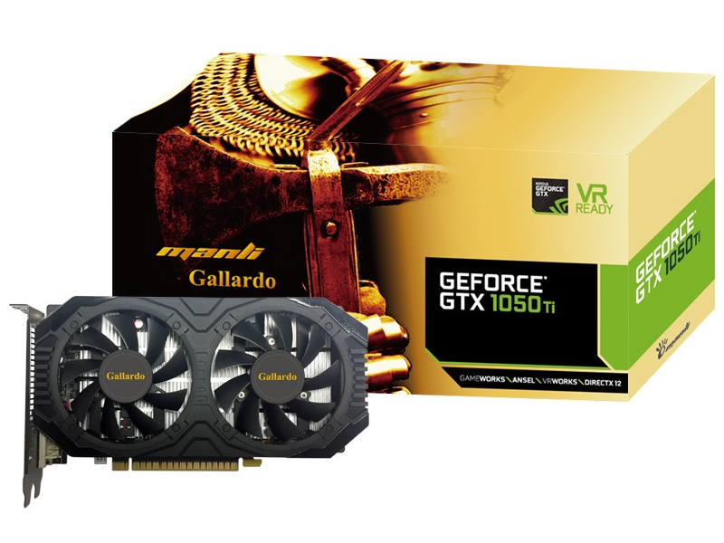 Manli GeForce GTX 1050Ti Gallardo