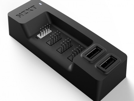 PCケース内部に設置したアクセサリに給電できる、NZXT「Internal USB HUB」