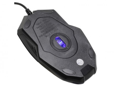 ブルーLEDの光が見える透けてるマウス、上海問屋「中身が見えるUSBマウス」発売