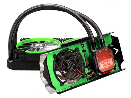 GeForce GTX 10シリーズにも対応する水冷クーラー、ID COOLING「ICEKIMO 240VGA」