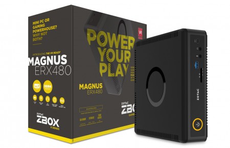 Radeon RX 480標準のVR対応コンパクトベアボーン、ZOTAC「MAGNUS ERX480」
