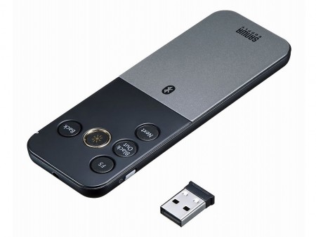 サンワサプライ、iPhoneにも対応する薄型・軽量スタイリッシュなパワーポインター発売