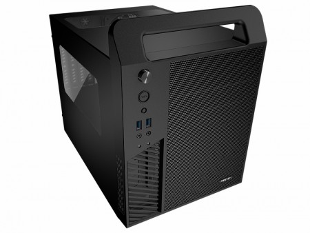 キャリーハンドル付きのMicroATX対応Cube型ケース、REEVEN「Koios」