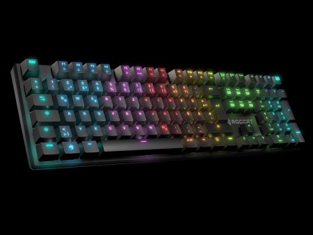 RGBイルミネーションに対応したフレームレス設計のメカニカルキーボード、ROCCAT「Suora FX」