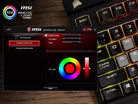 他ブランドのデバイスと連携。イルミネーションを統合制御できる、「Mystic Light Sync」がMSIから
