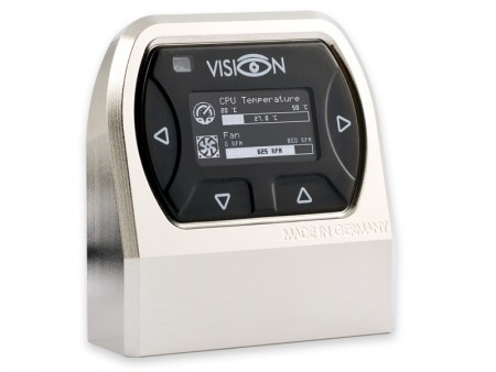 aqua computer、流量や温度をリアルタイム監視できるOLEDセンサー「VISION」シリーズ発売