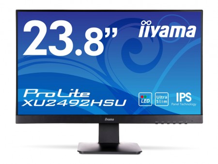 iiyama、6.3mmの狭額縁23.8型フルHD液晶ディスプレイ「ProLite XU2492HSU/XUB2492HSU」