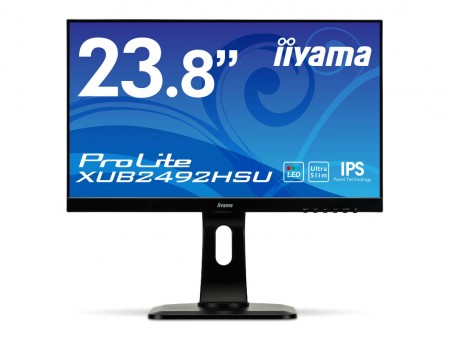 iiyama、6.3mmの狭額縁23.8型フルHD液晶ディスプレイ「ProLite XU2492HSU/XUB2492HSU」