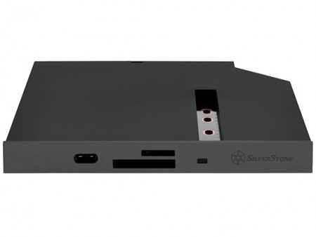 USB3.0とM.2スロットを搭載するスリム光学ベイ内蔵カードリーダー、SilverStone「FPS01」