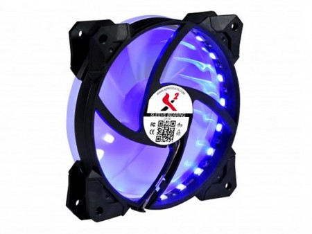 X2、カード型リモコン付きでLEDが制御できる120mm口径ファン3個セット