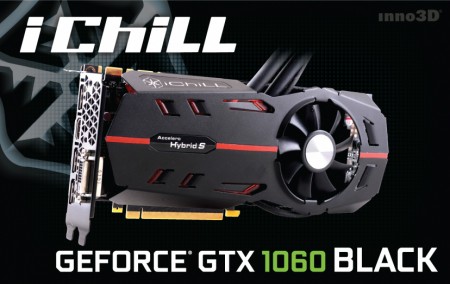 Inno3D、水冷・空冷ハイブリッドのGeForce GTX 1060「iChill GeForce GTX 1060 Black」