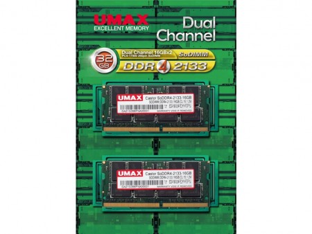 UMAX、JEDEC準拠のDDR4-2133MHz SODIMMメモリ、4GB～32GBまで計4種発売