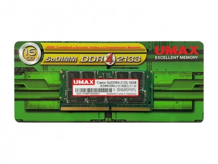 UMAX、JEDEC準拠のDDR4-2133MHz SODIMMメモリ、4GB～32GBまで計4種発売