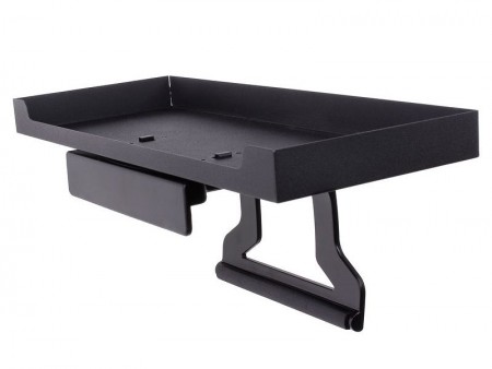 ディスプレイやテレビの上に小物が置ける、載せるだけの「モニター固定用収納トレイ」が上海問屋から