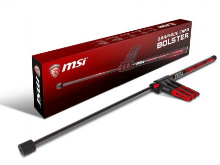 重量級グラフィックスカードの垂れ下がりを防止する、ガススプリング式サポーターがMSIから