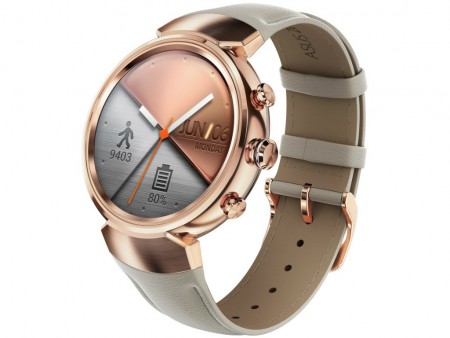 金環日食をイメージしたラウンドデザインの新型スマートウォッチ、ASUS「ZenWatch 3」10日発売