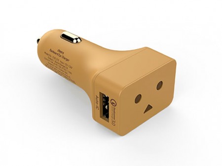 Cheero、Quick Charge 3.0に対応する「ダンボーカーチャージャー」発売