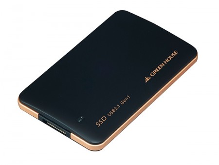 重量わずか25gの超軽量USB3.1ポータブルSSD、グリーンハウス「GH-SSDU3B」シリーズ